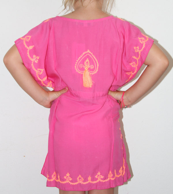 Grace Embroidered Tassel Dress