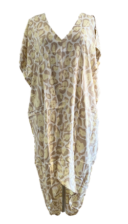 Anna Hi-Lo Dress - Yellow Leopard